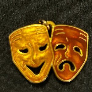 Enamel Mask Pendant